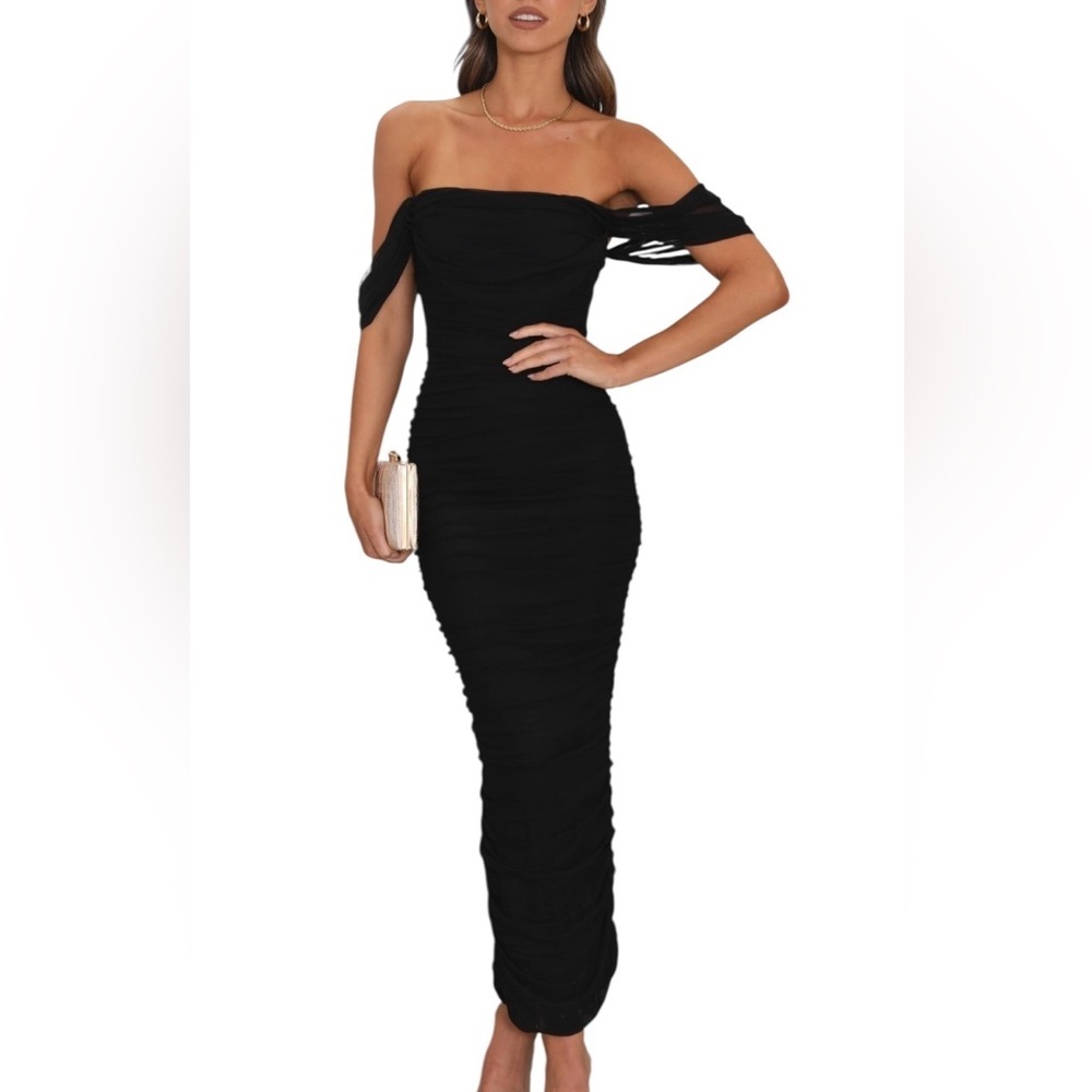 Billy J Kylie Maxi Dress - Black Size 12